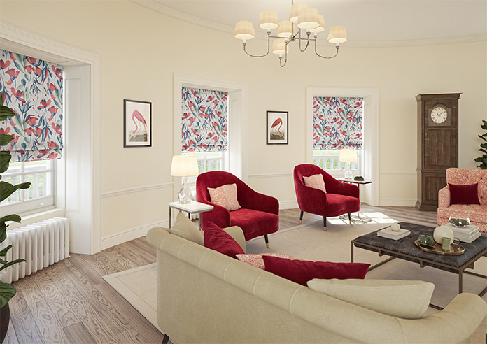 Belle Fuchsia, Neapolitan - Roman Blind - Image 6